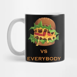 hamburger vs everybody Mug